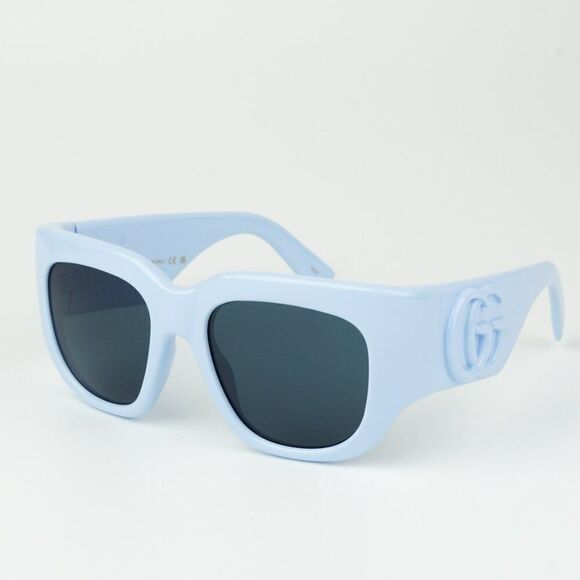NEW Gucci GG1545S004 Light Blue Women Square Sunglasses GG 1545S